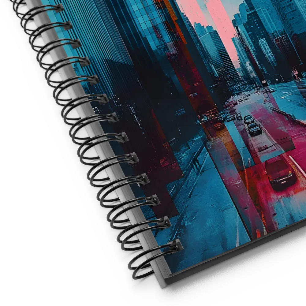 Urban Glitchscape 
 Spiral Notebook | 140 pages