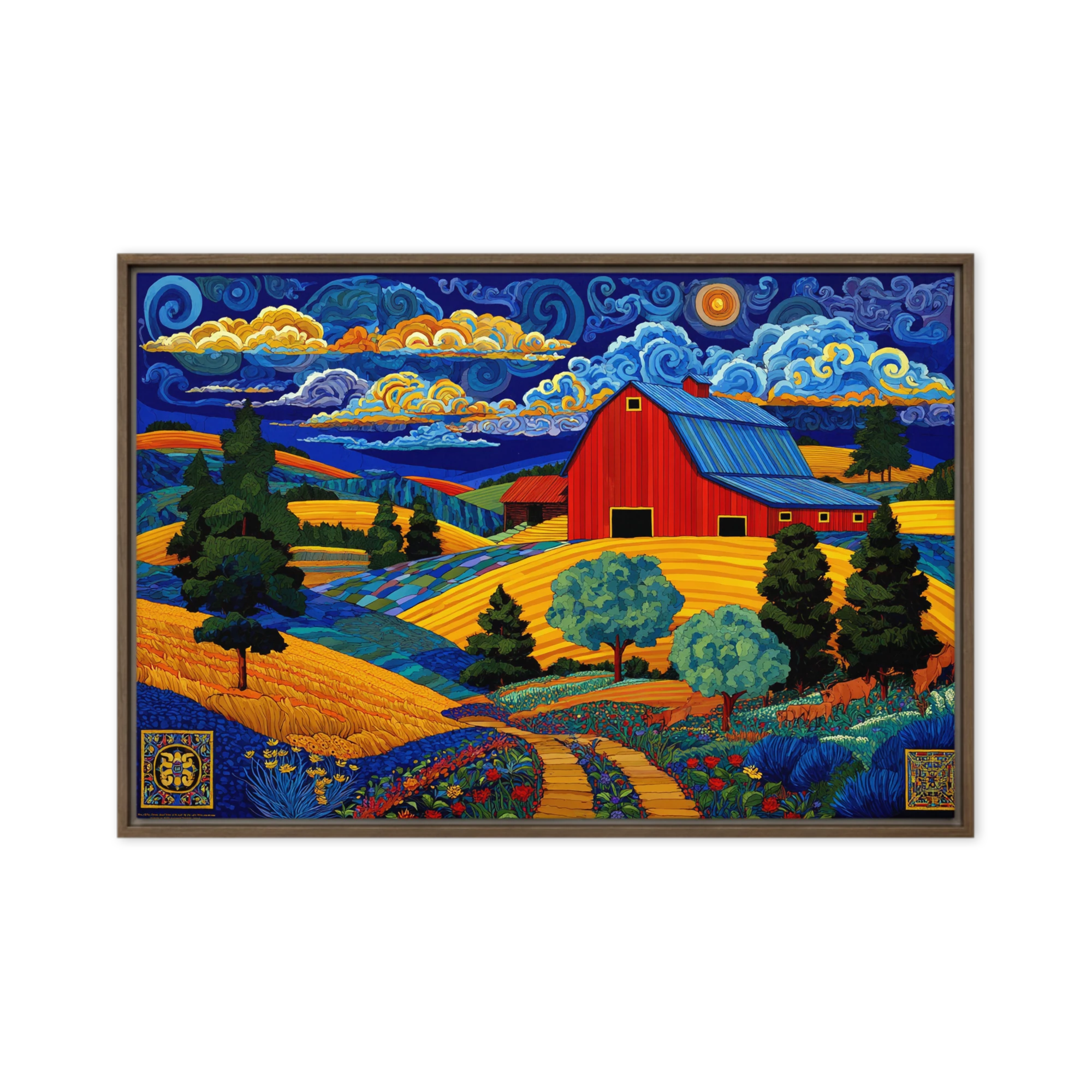 Starry Night Barn