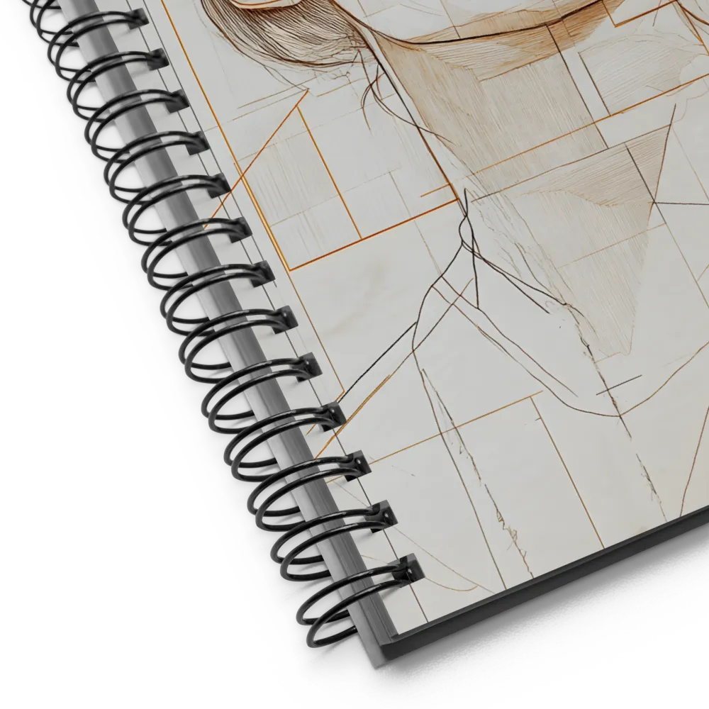 Architectural Portrait of a Woman 
 Spiral Notebook | 140 pages