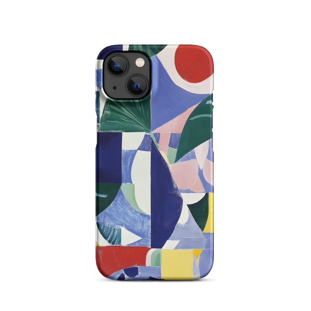 Abstract Geometric Painting with Leaves | Phone Case