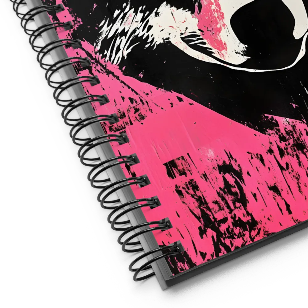 Neon Wolf Portrait 
 Spiral Notebook | 140 pages