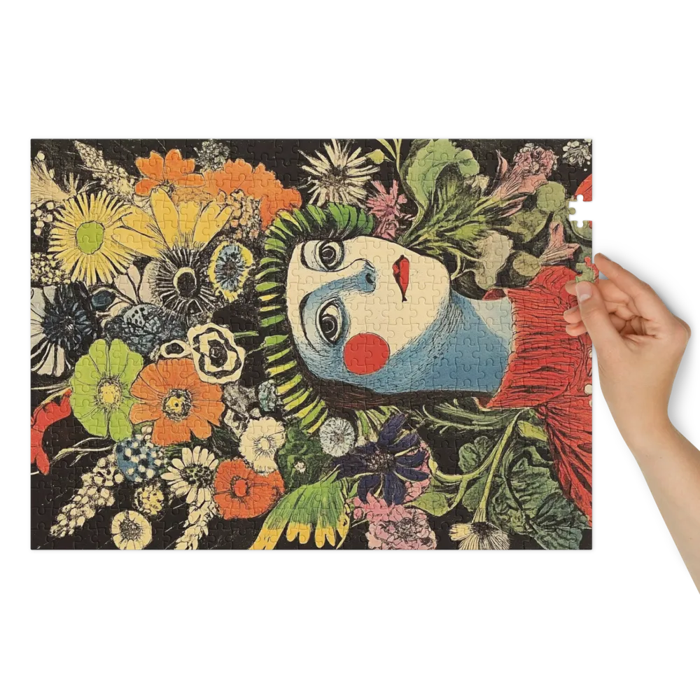Mulher das Flores 
 Puzzle em caixa de metal