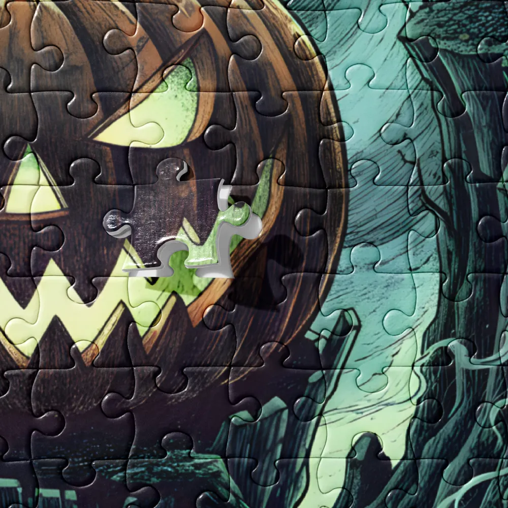 Moonlit Jack-o'-Lantern 
 Jigsaw Puzzle