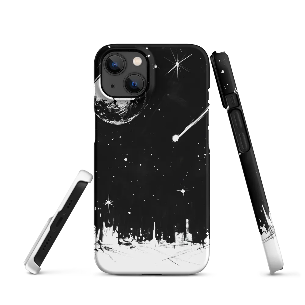 Celestial Comet and Moon | Phone Case