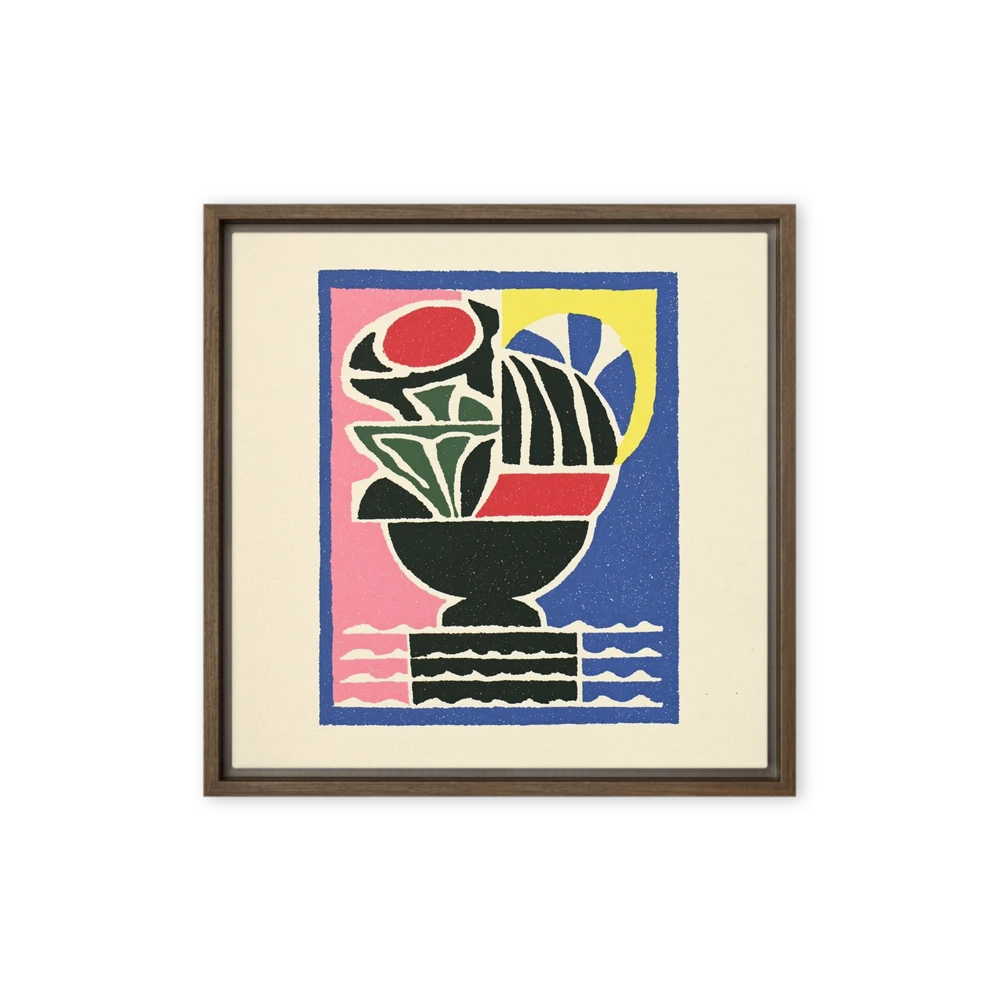 Vase and Sun Block Print | Art Print