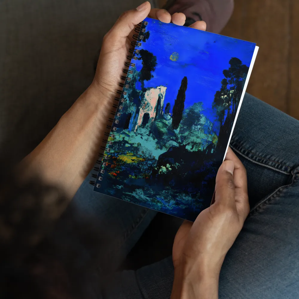 Nocturne Ruins 
 Spiral Notebook | 140 pages
