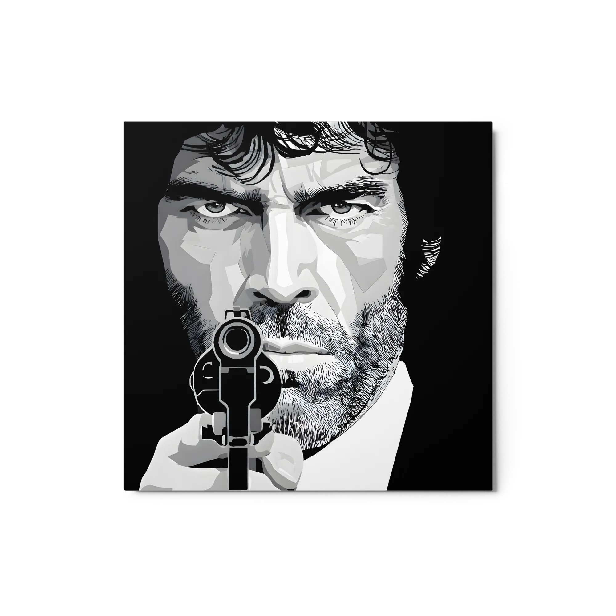 The Standoff 
 Canvas | 20″x 20″
