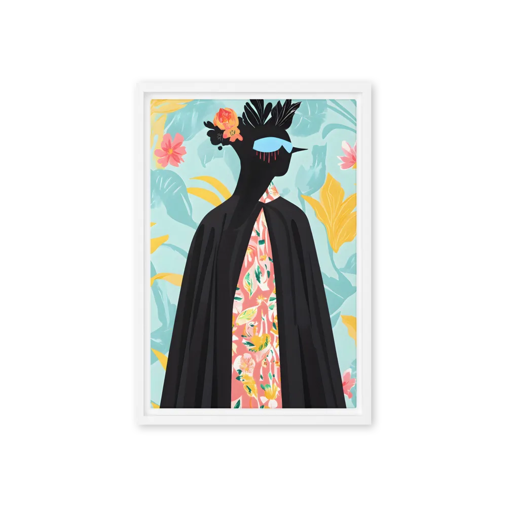 Tropical Bloom Silhouette 
 Metal Print | 20″x 30″