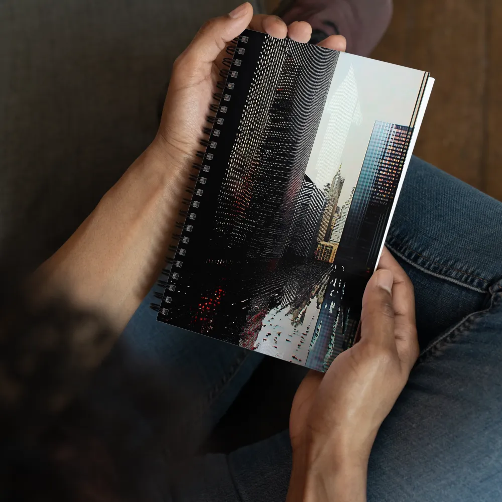 Urban Glitch Reflection 
 Spiral Notebook | 140 pages