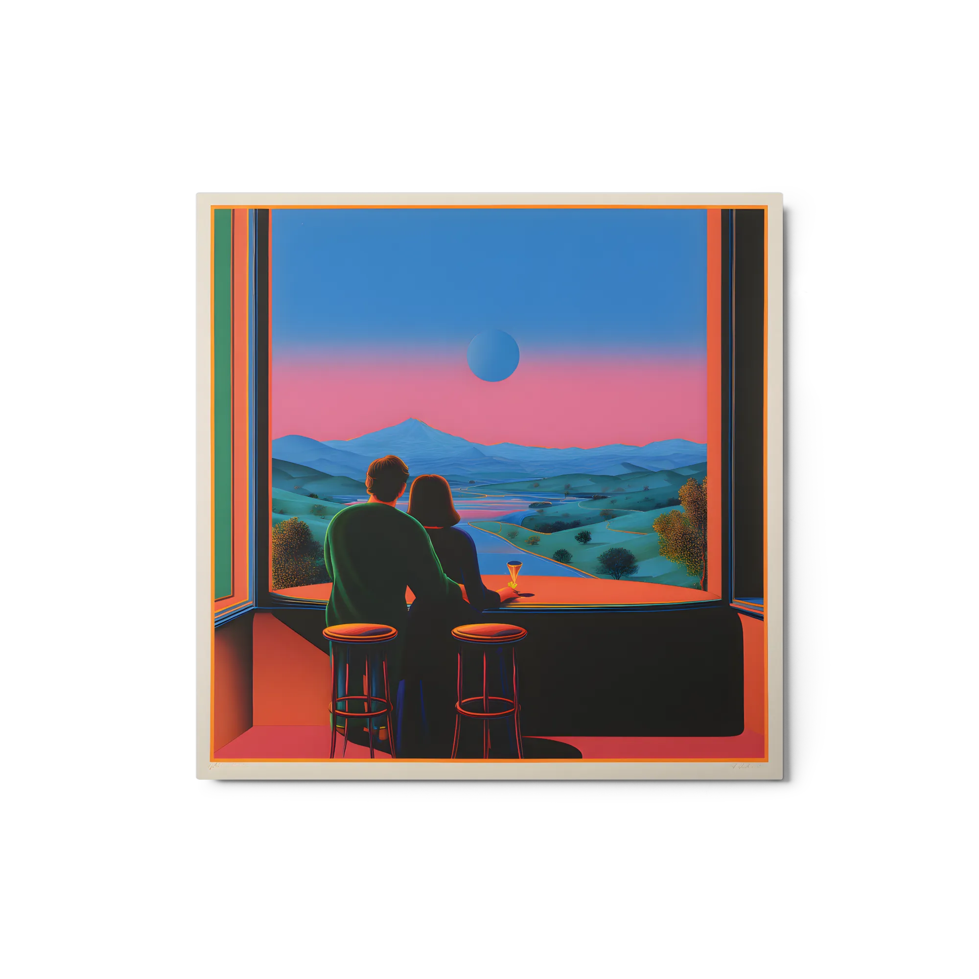 Retro Sunset Vista