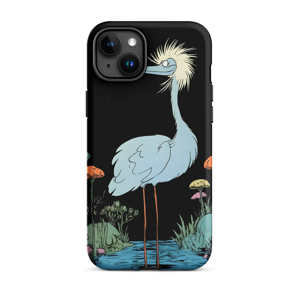 Whimsical Heron Illustration | Phone Case