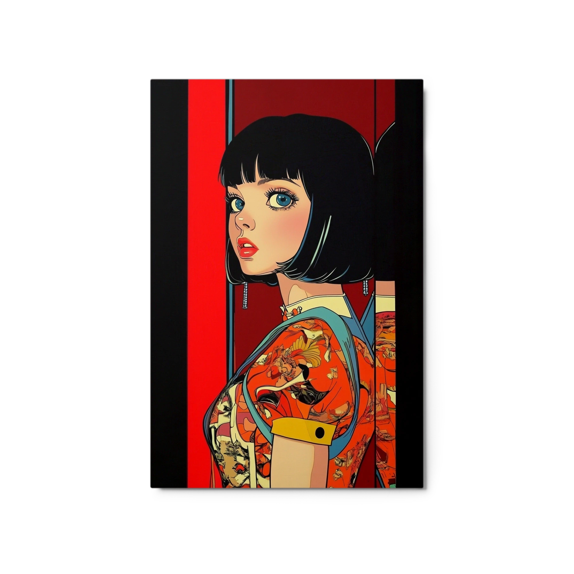 Portrait of a Woman in Bold Colors