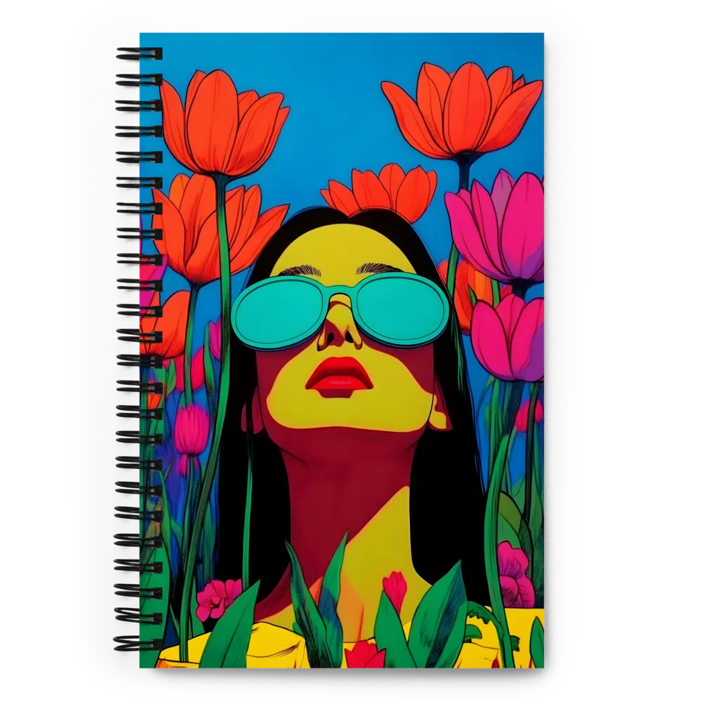 Gaze Among Tulips 
 Spiral Notebook | 140 pages