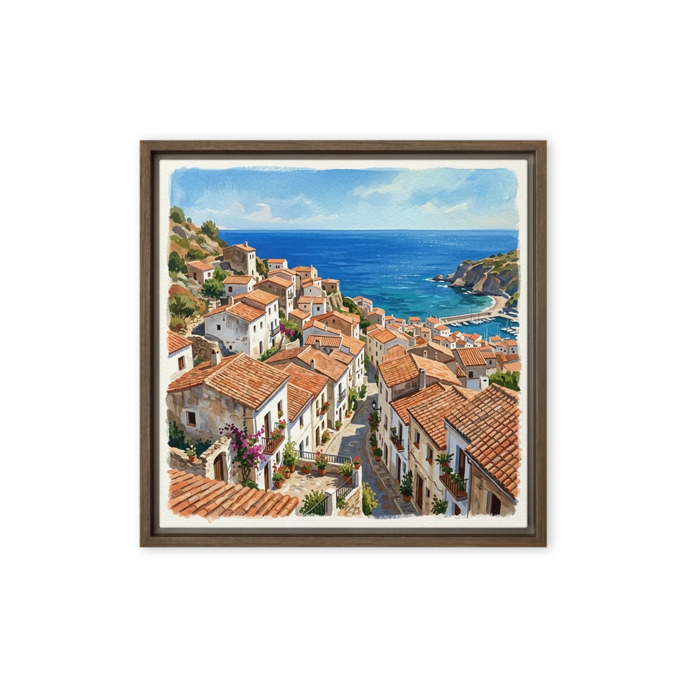 Mediterranean Village Charm | Art Print
