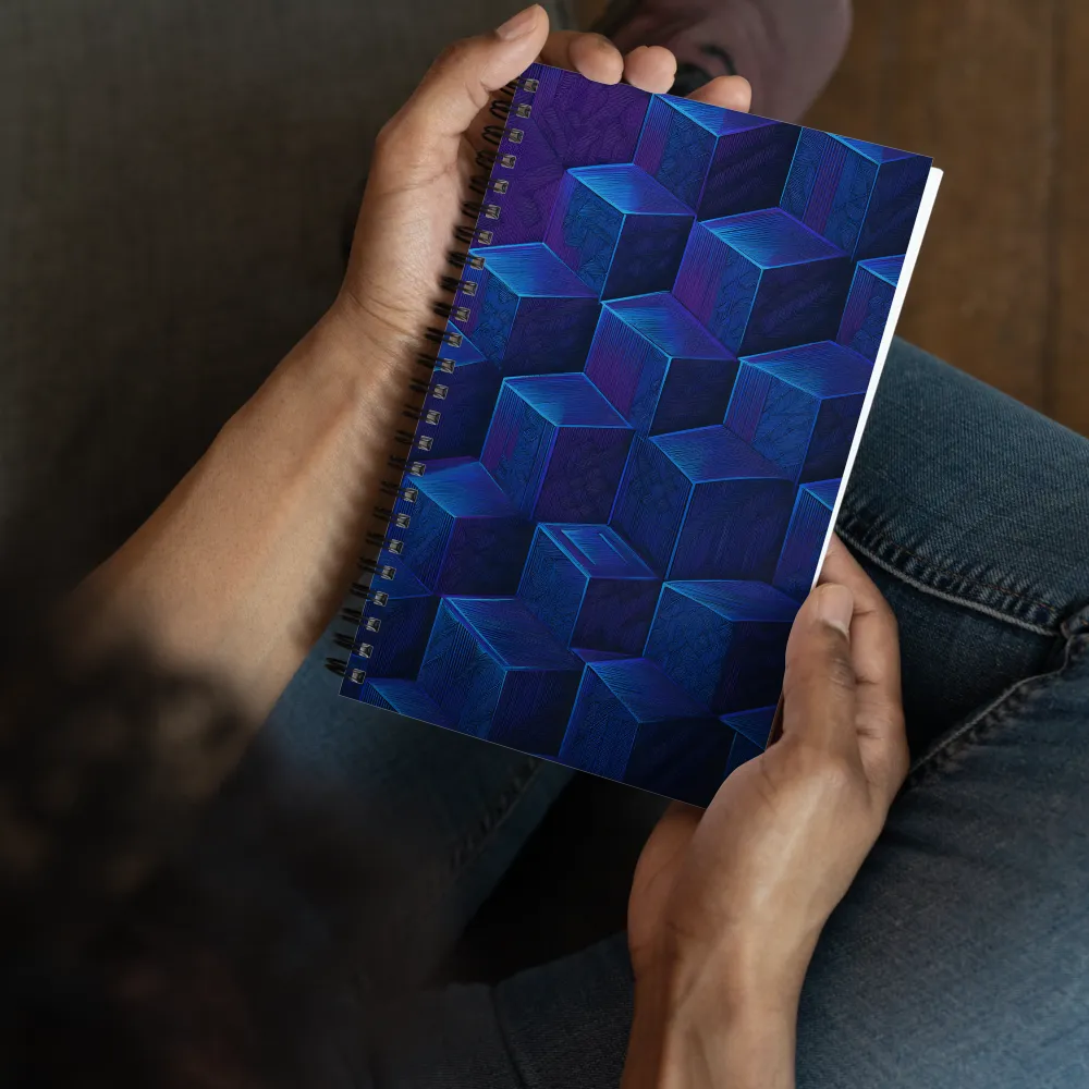 Geometric Cube Matrix 
 Spiral Notebook | 140 pages