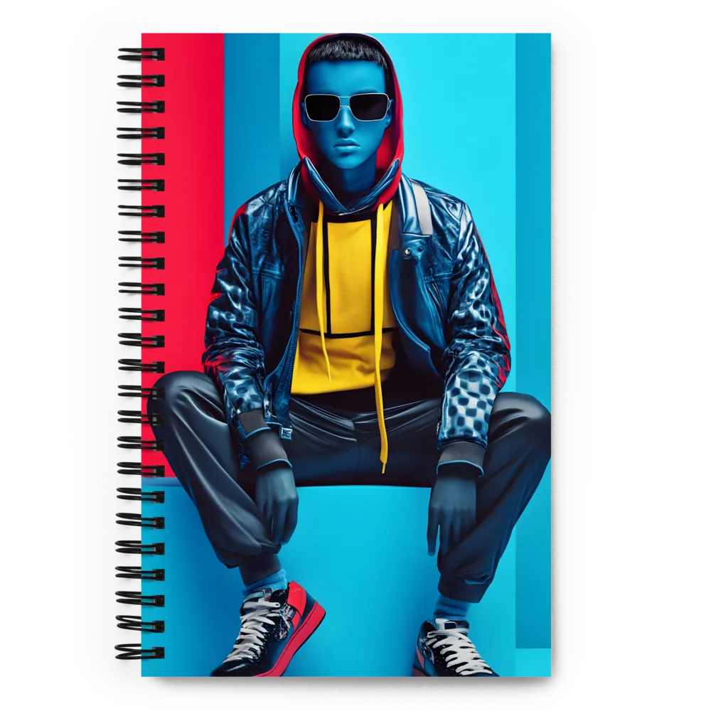 Chromatic Urban Figure 
 Spiral Notebook | 140 pages