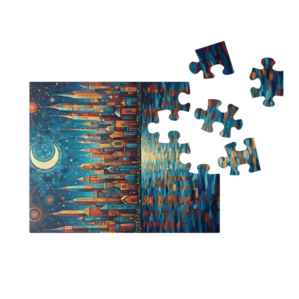 Reflexo Noturno 
 Puzzle em caixa de metal