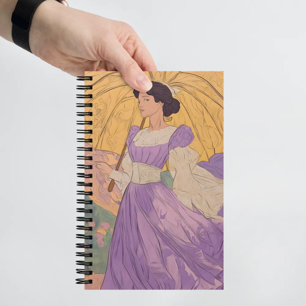 Art Nouveau Woman 
 Spiral Notebook | 140 pages