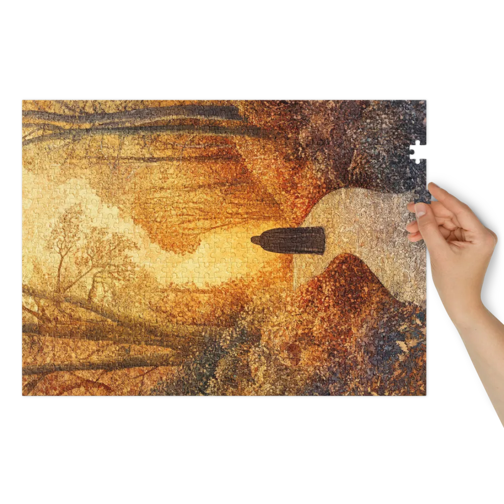 O Caminho Dourado 
 Puzzle em caixa de metal
