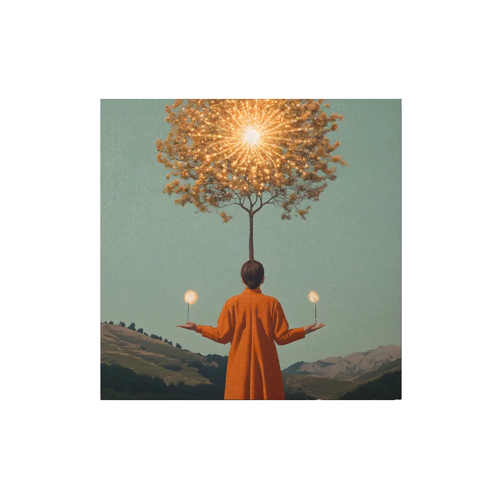 Awakening of the Golden Tree 
 Canvas with Black Frame