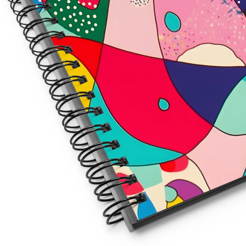 Playful Abstract Composition 
 Spiral Notebook | 140 pages