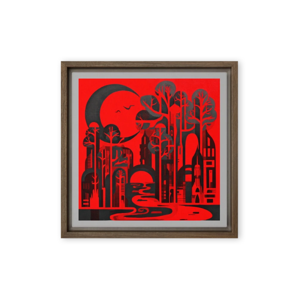 Crimson Nightscape | Art Print