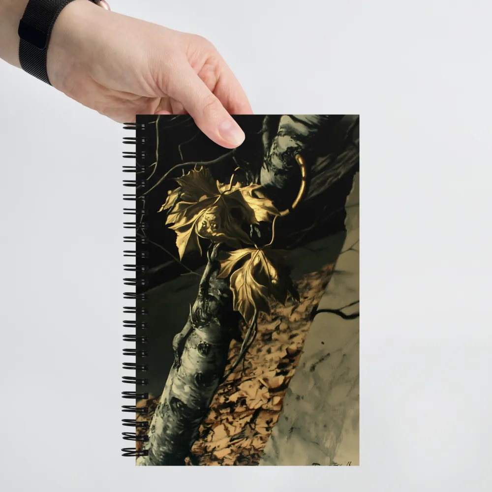 Golden Serenity: A Close Encounter with Nature | Spiral Notebook