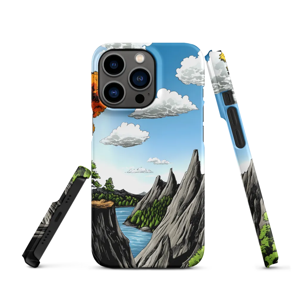 Illustrative Mountain Landscape | Phone Case