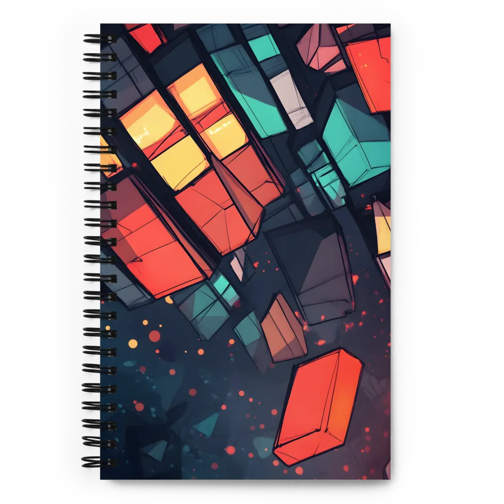 Luminous Architectural Geometry 
 Spiral Notebook | 140 pages