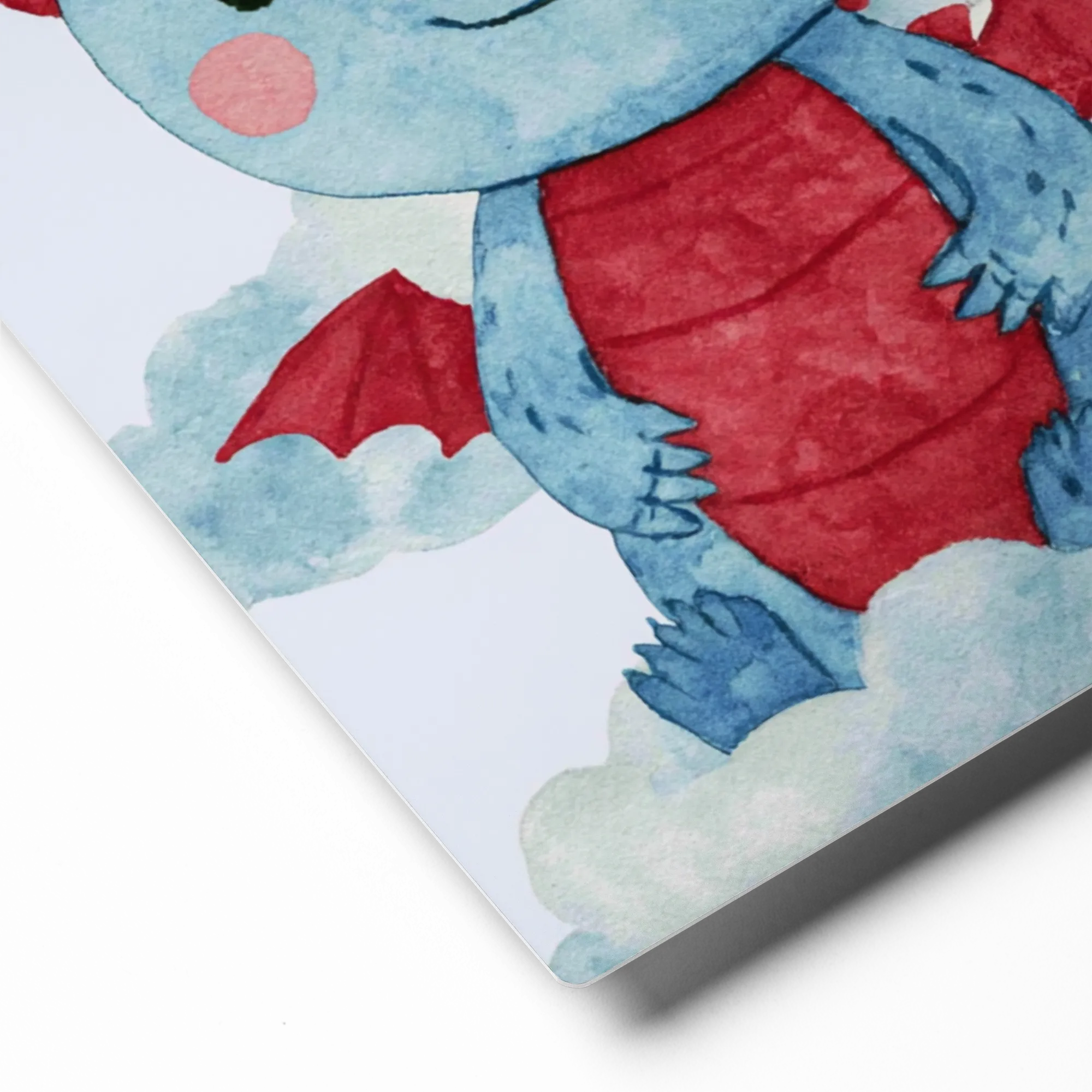 Little Cloud Dragon 
 Canvas with Brown Frame