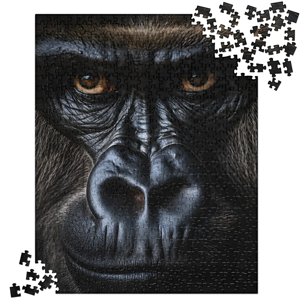 Gaze of the Wild: A Gorilla's Portrait