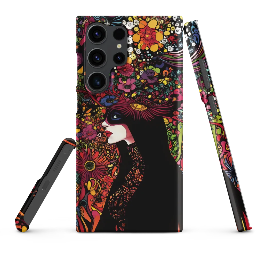 Psychedelic Floral Female Illustration | Phone Case