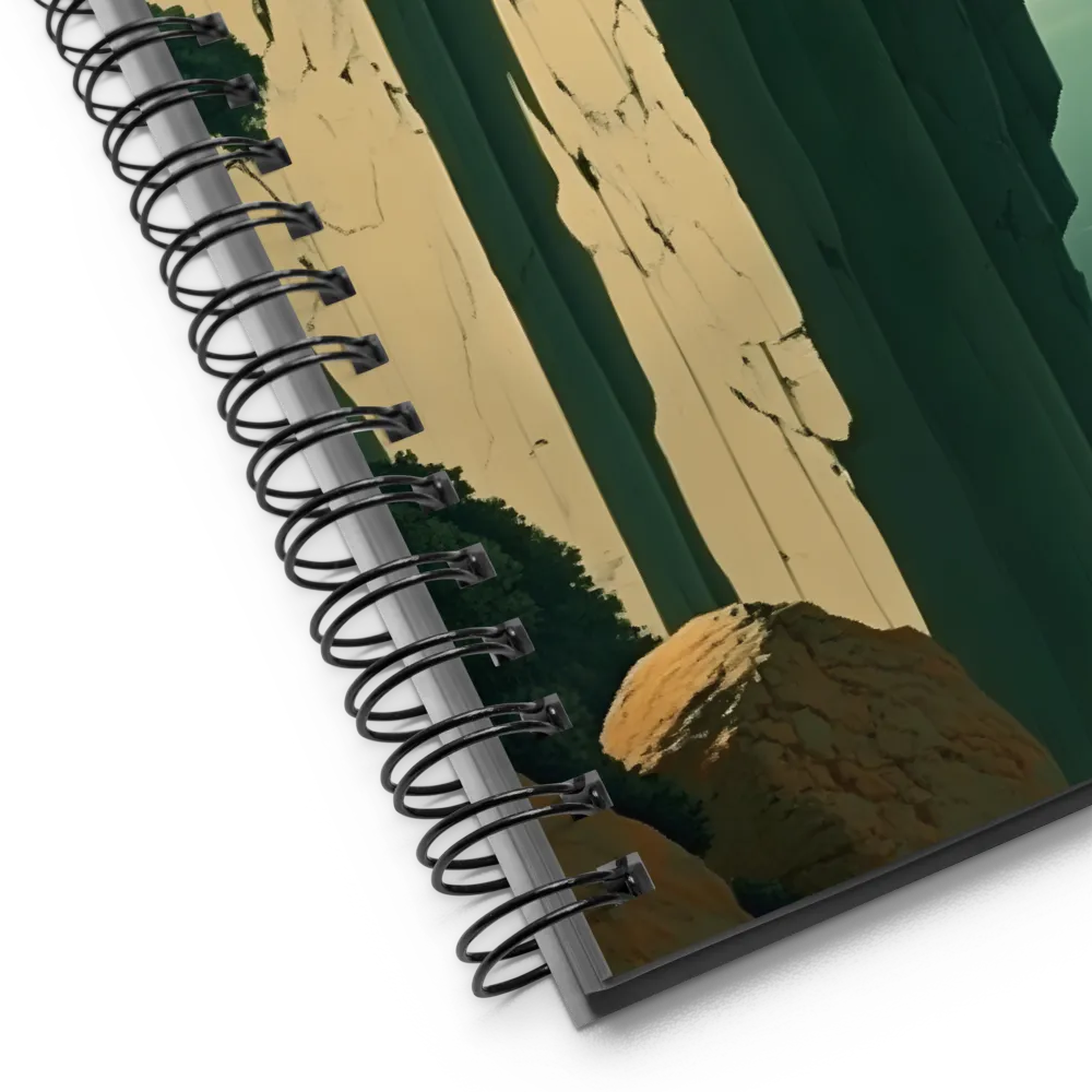Tranquil Cliff Overlook 
 Spiral Notebook | 140 pages
