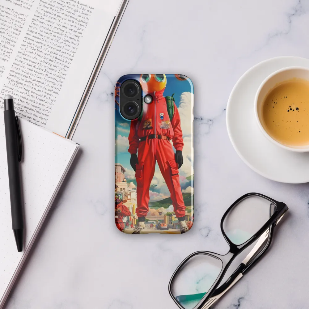 Urban Surrealism: The Goggle-Eyed Giant 
 iPhone 14 Pro | Tough Case