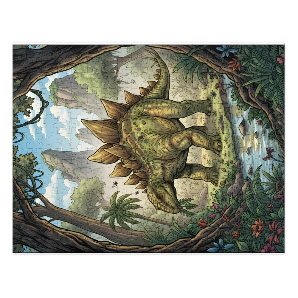 Stegosaurus by the Stream | Jigsaw Puzzles