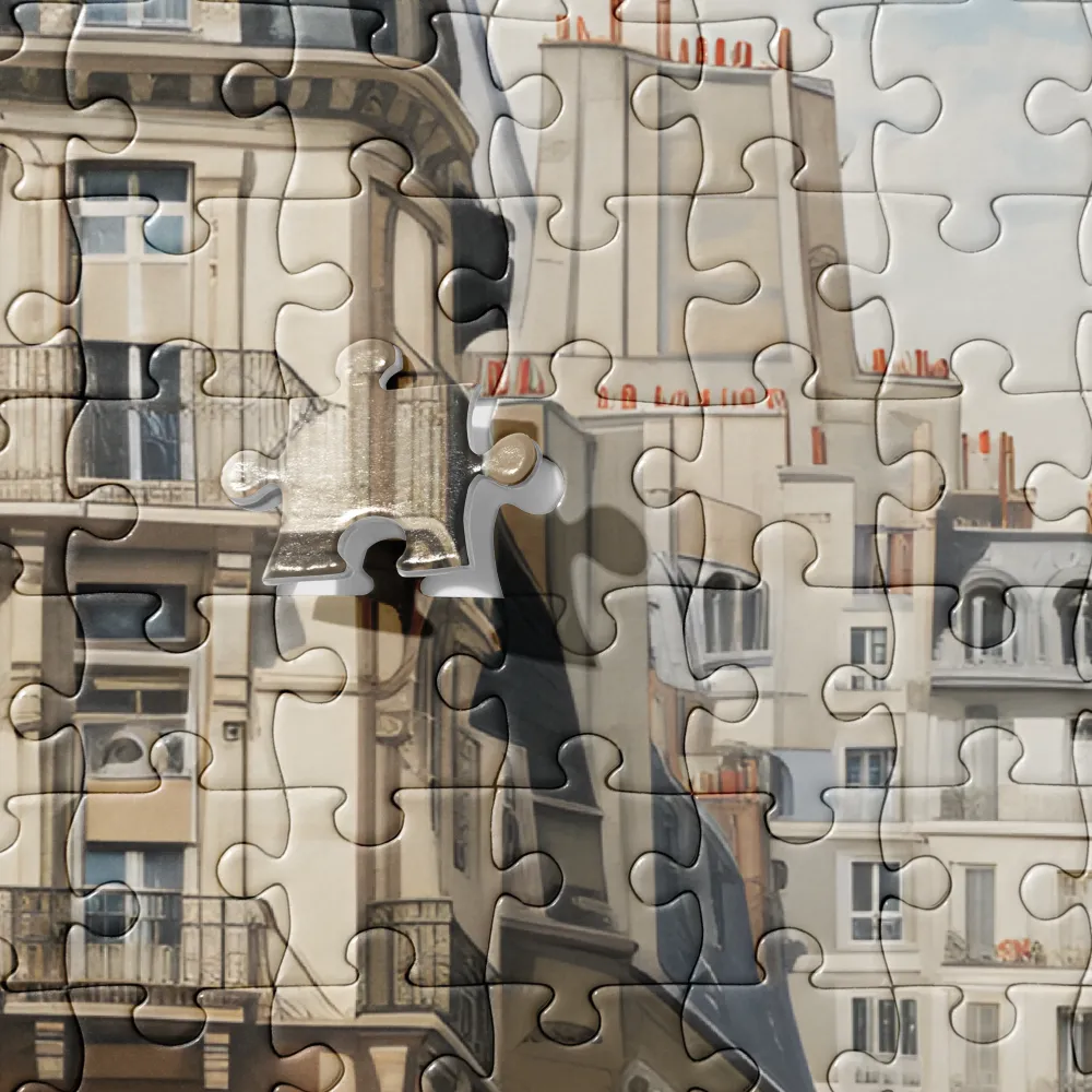 Parisian Canal Reflections 
 Jigsaw Puzzle
