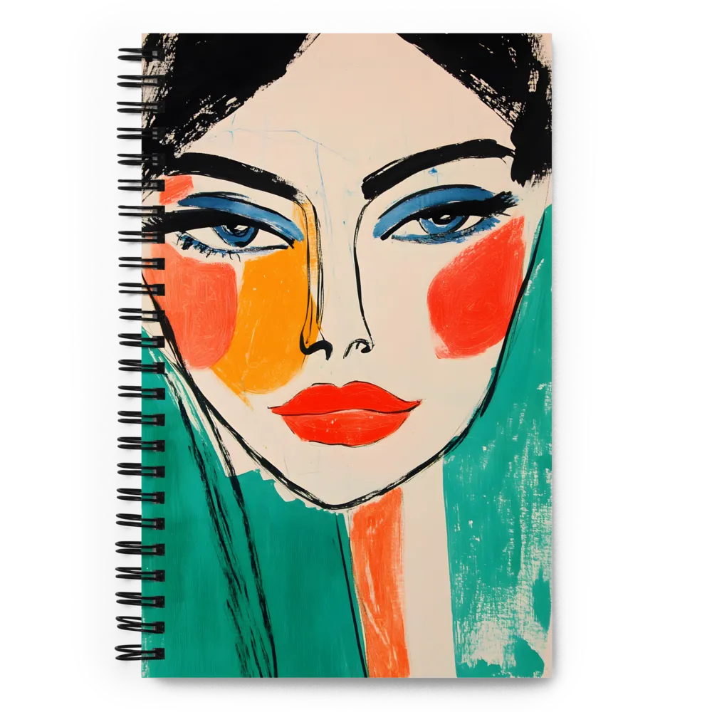 Expressive Pop Art Portrait 
 Spiral Notebook | 140 pages