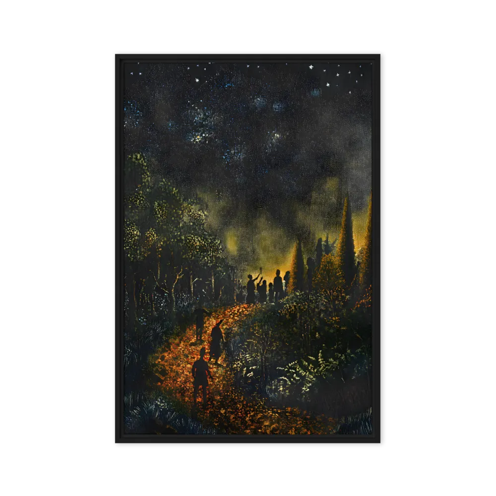 Starlight Forest Journey 
 Metal Print | 20″x 30″