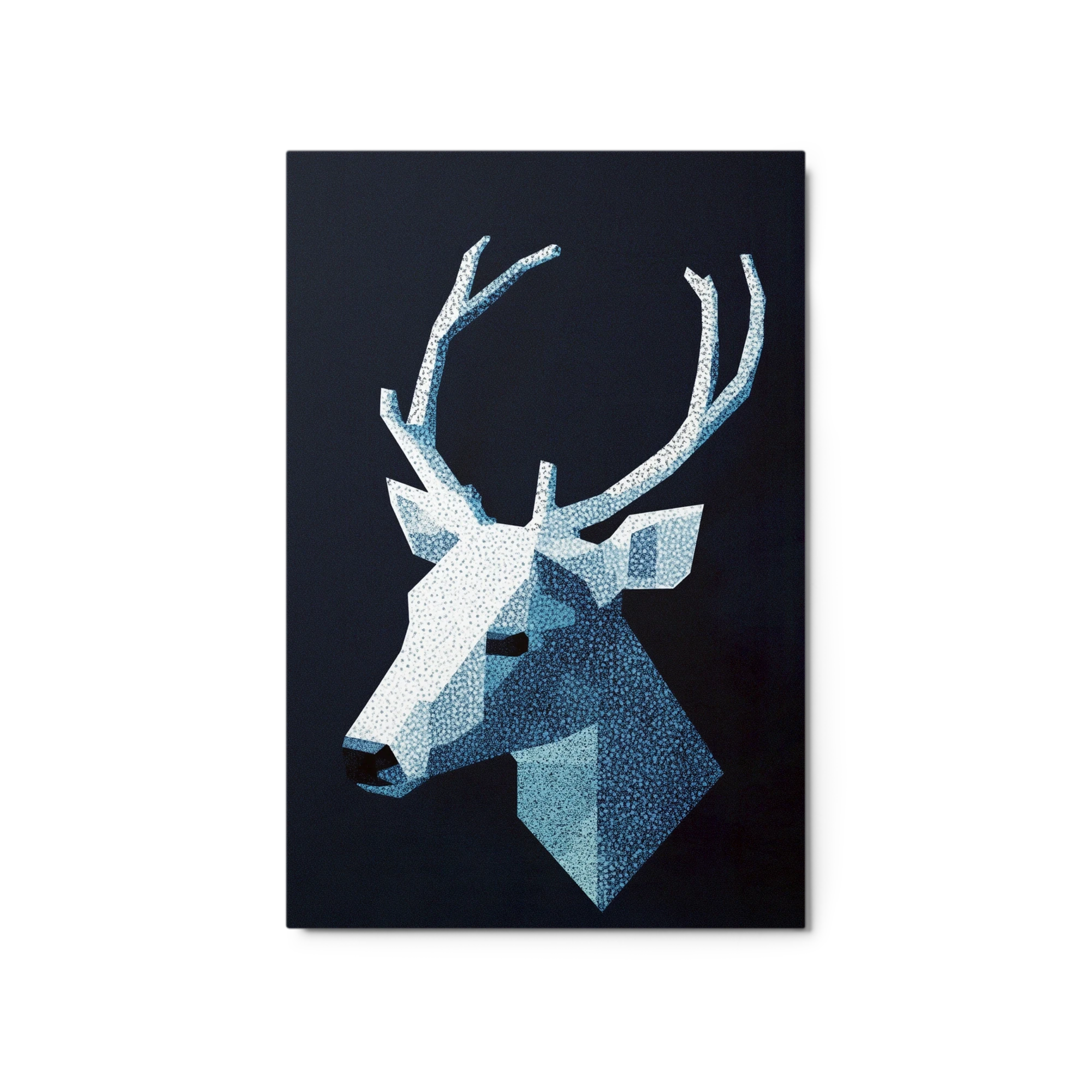 Geometric Deer Head Illustration