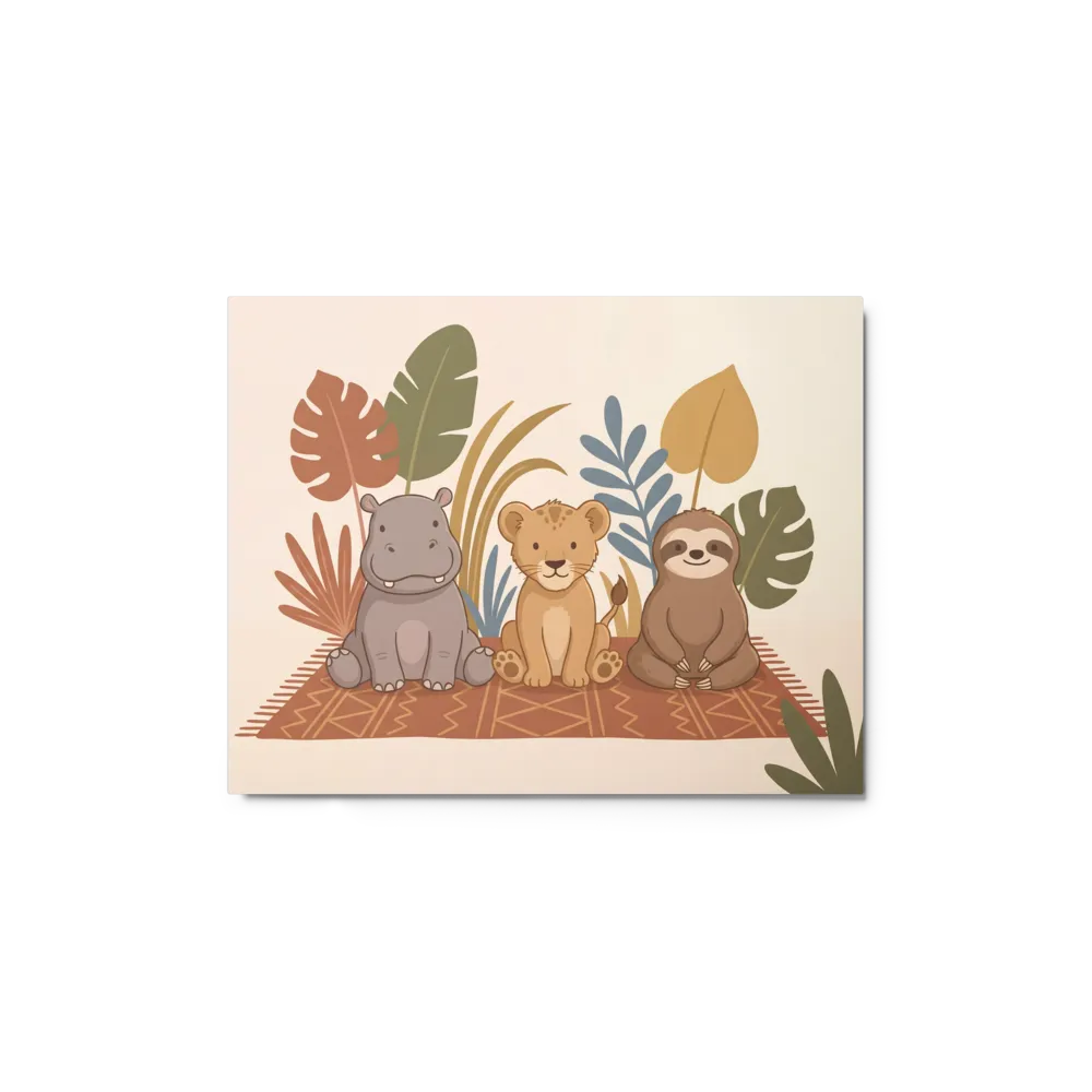 Little Safari Trio 
 Canvas with Black Frame