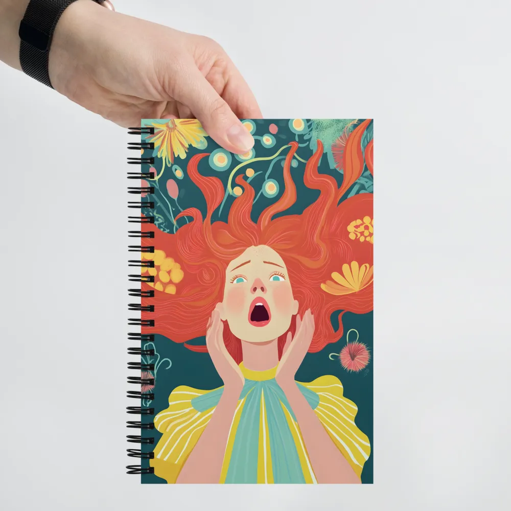 Overwhelmed Bloom 
 Spiral Notebook | 140 pages