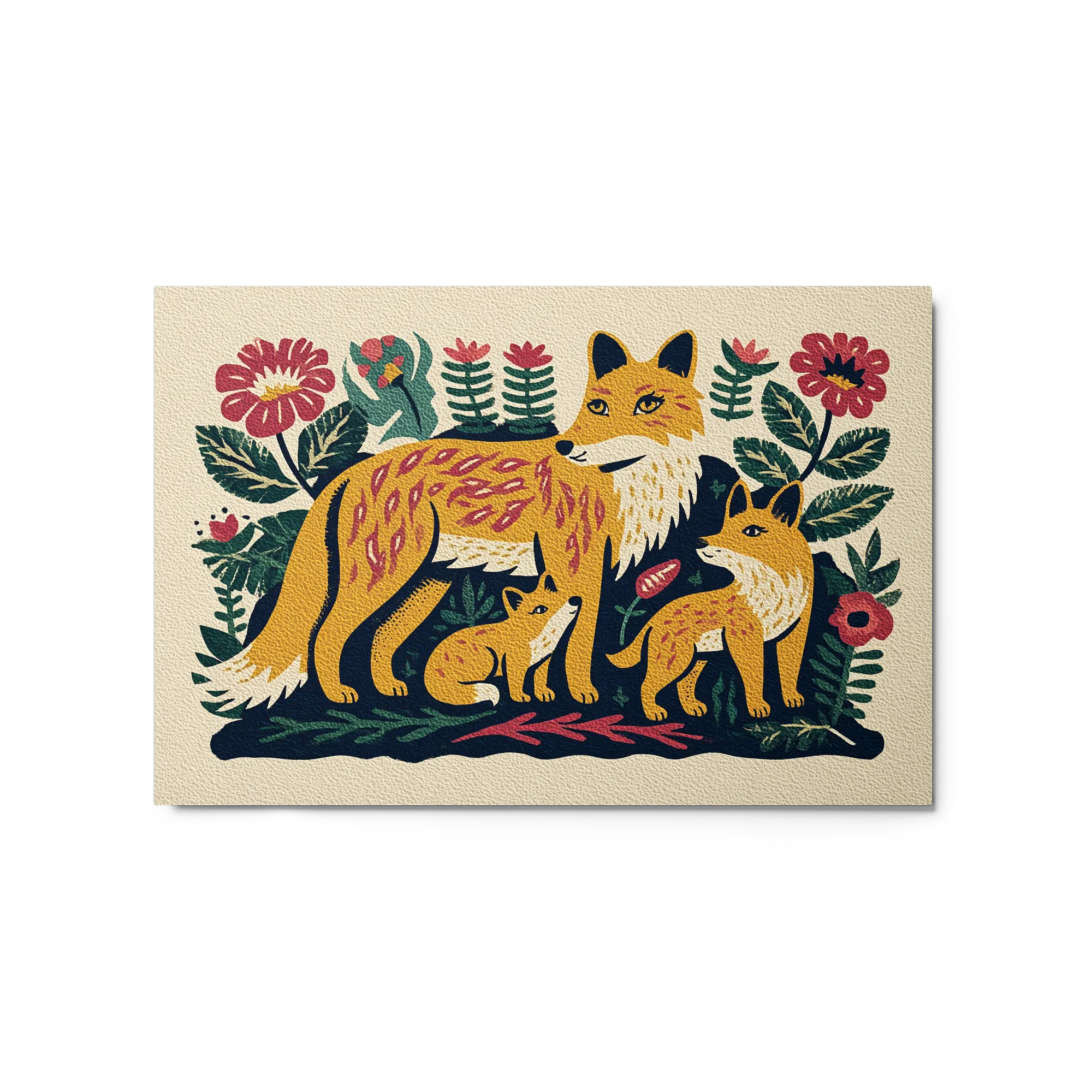 Mother Fox and Cubs