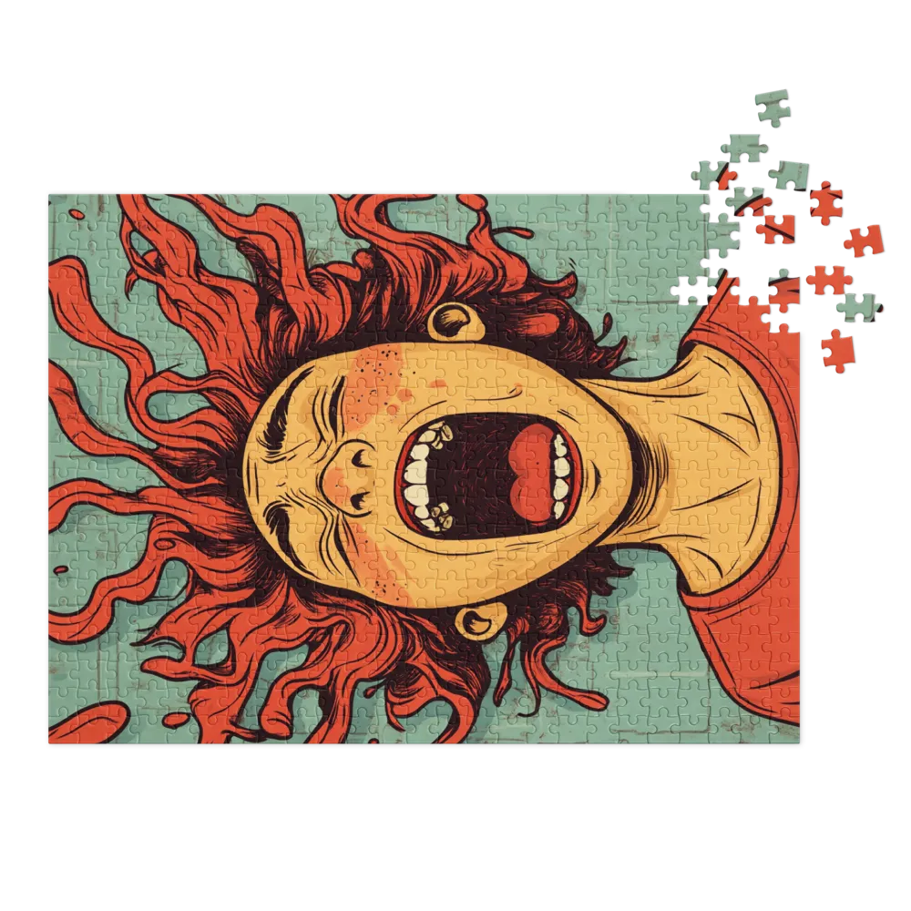 Screaming Girl Illustration