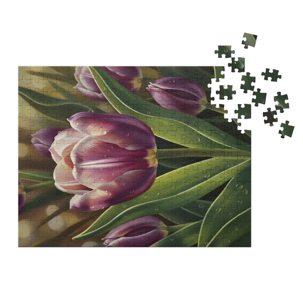 Dewy Purple Tulip