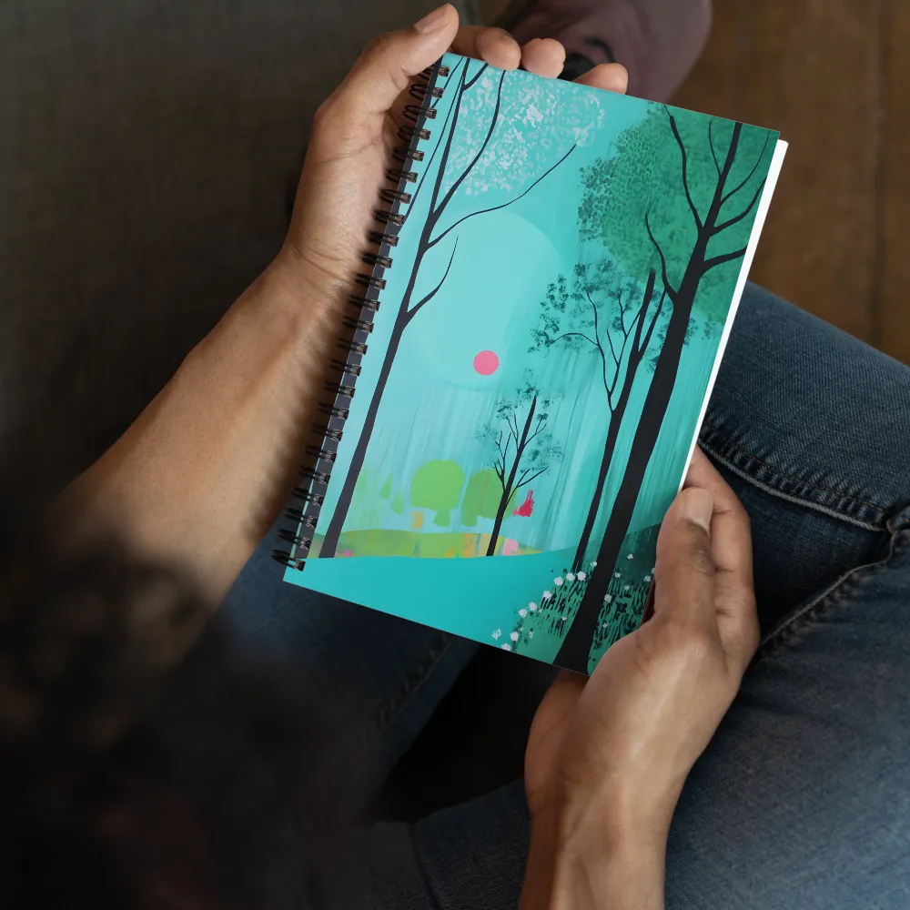 Teal Forest Serenade 
 Spiral Notebook | 140 pages