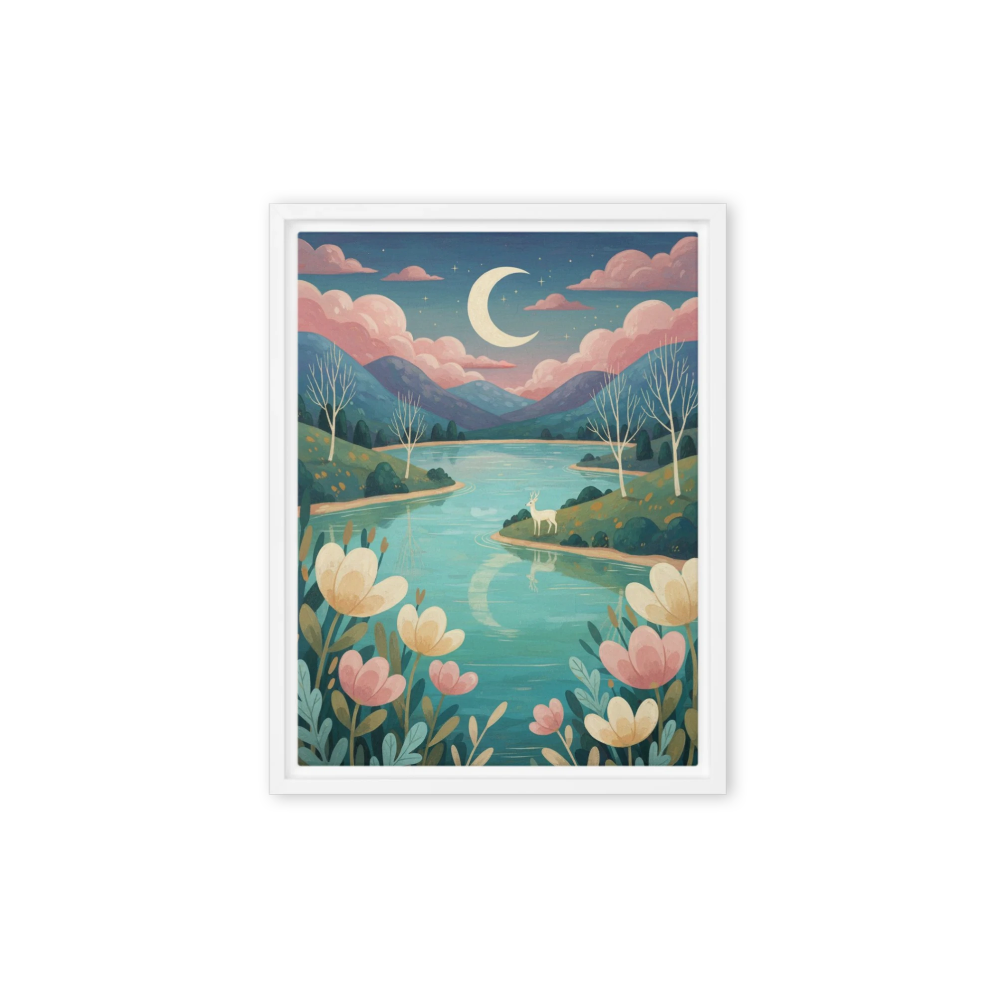 Whispers of the Moonlit Lake