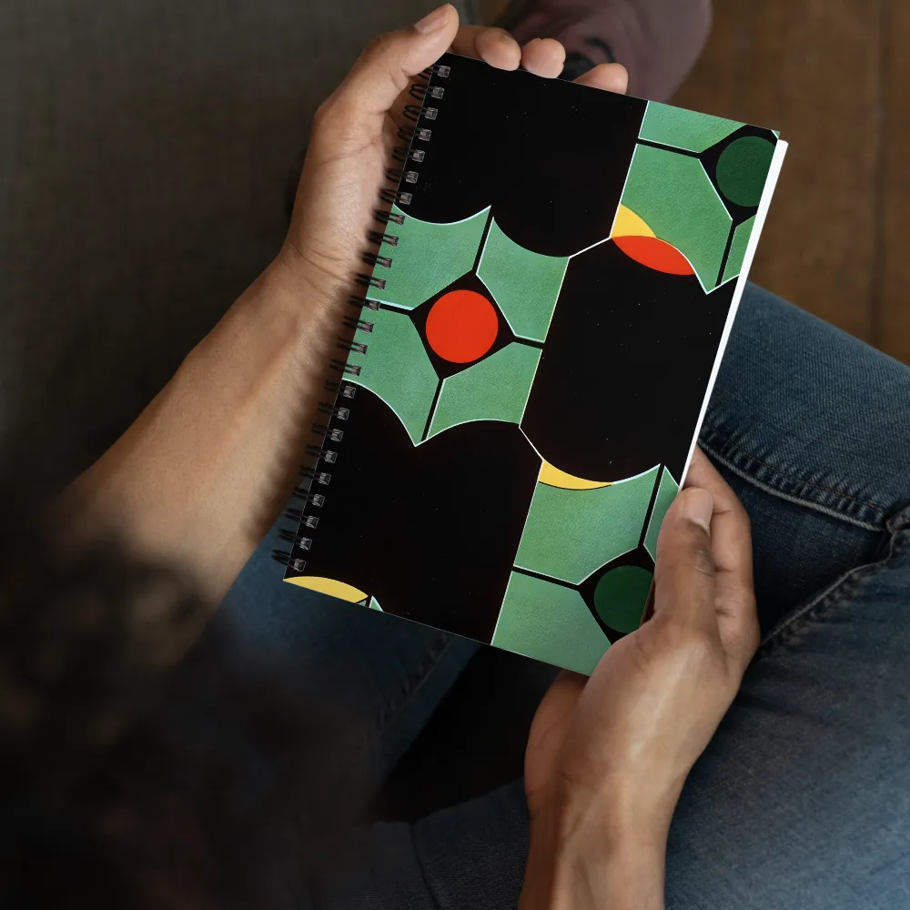 Interlocking Geometric Shapes 
 Spiral Notebook | 140 pages