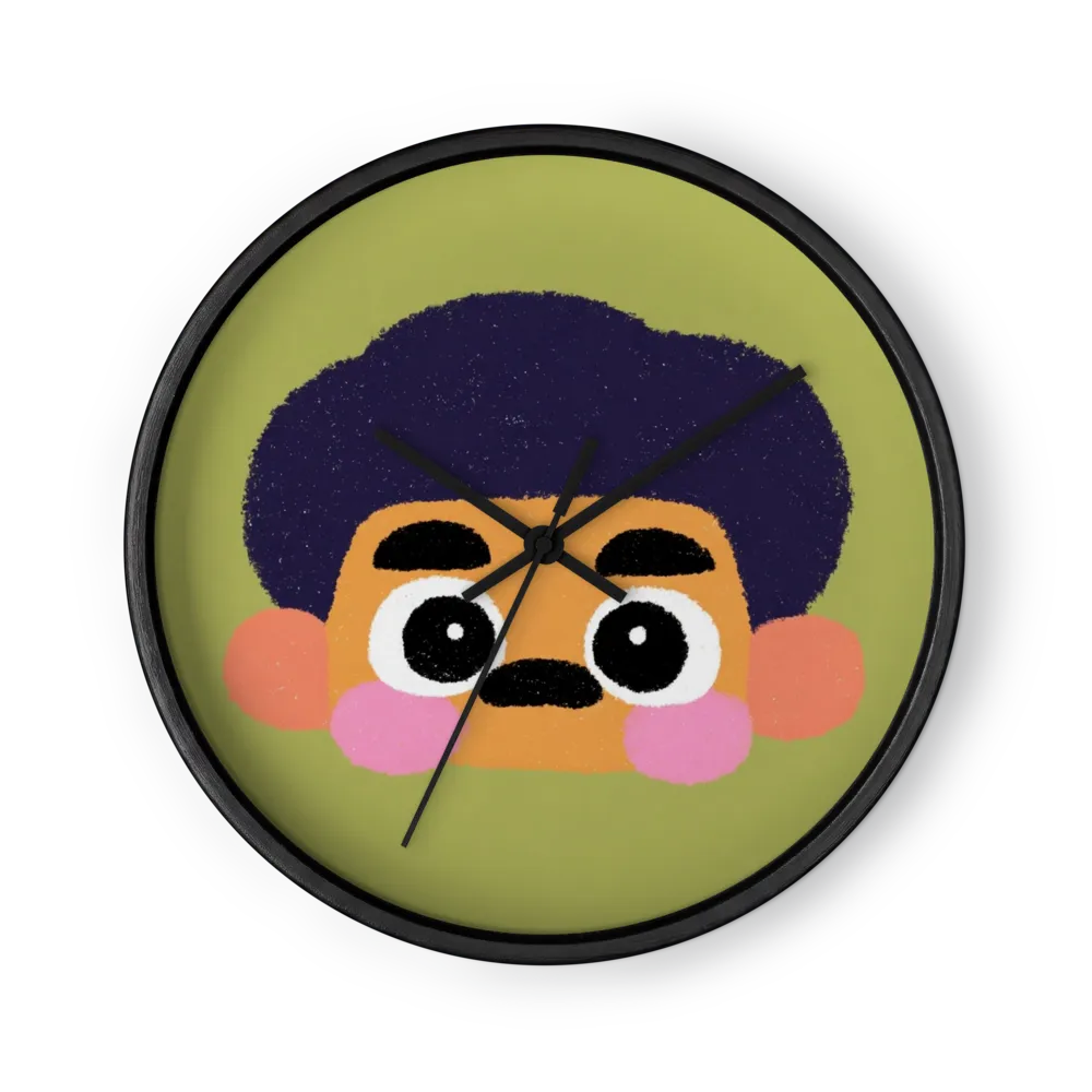 Playful Character Face | Wall Clock