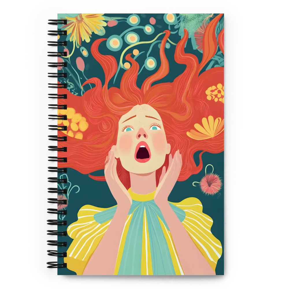 Overwhelmed Bloom 
 Spiral Notebook | 140 pages