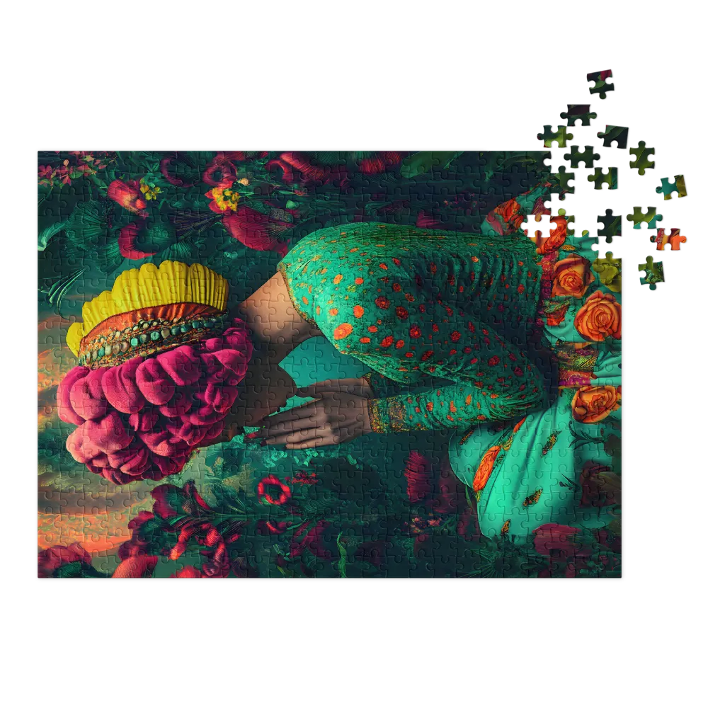 Surreal Floral Portrait of a Woman